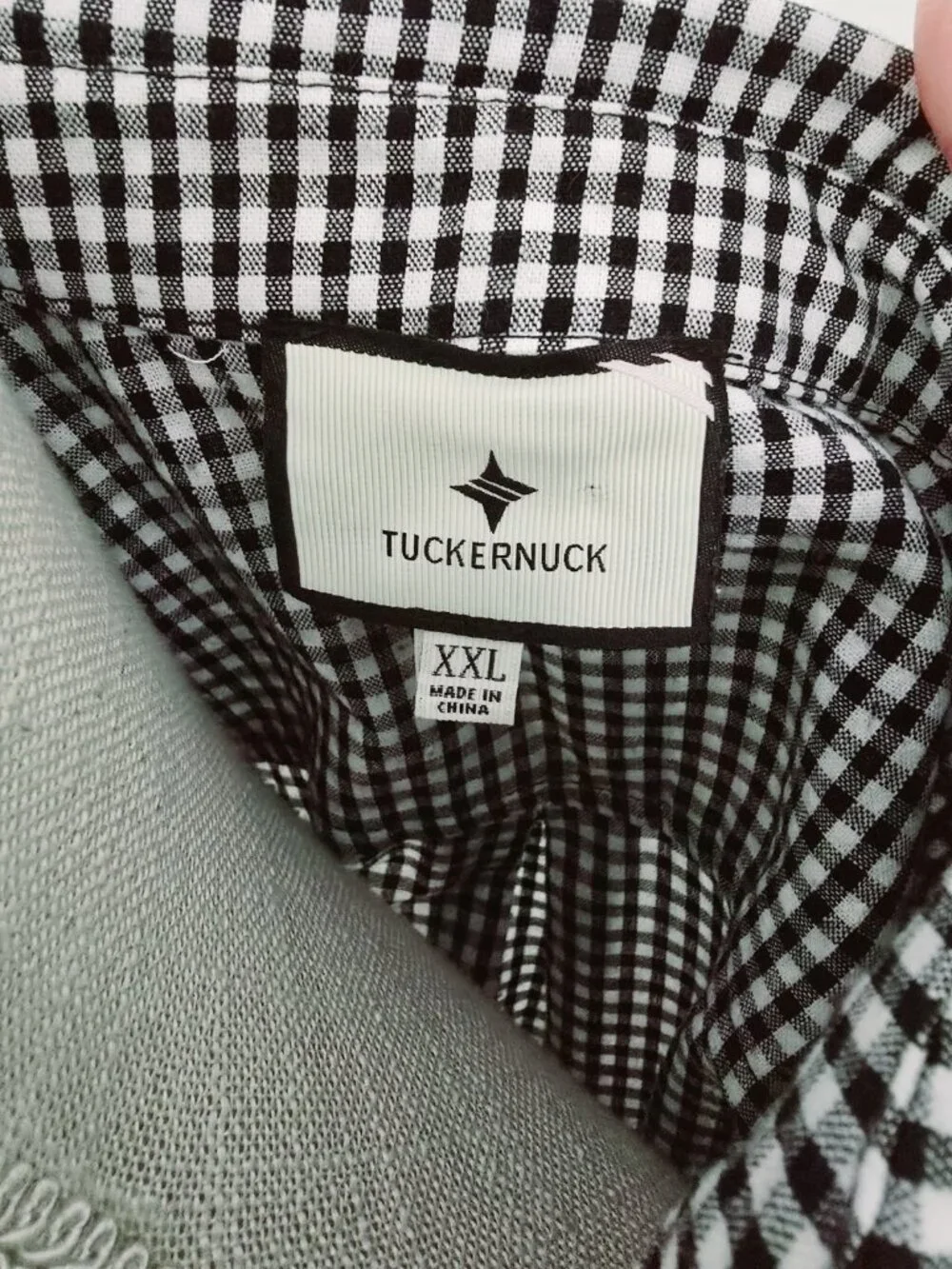 Tuckernuck Black Gingham Cotton Hemp Ric Rac Callahan Shirt Dress Size XXL 2X - Picture 8 of 13